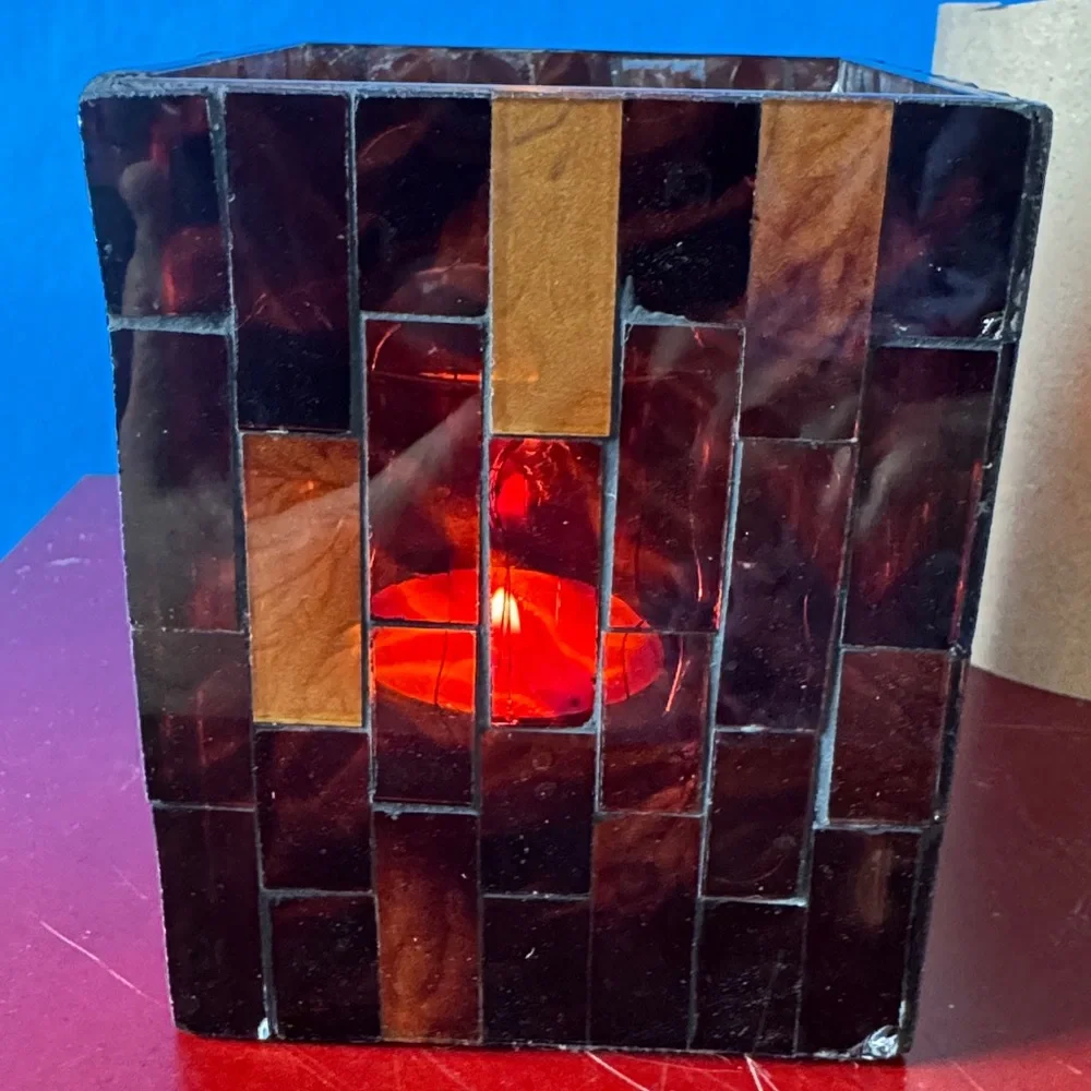 RETIRED - PartyLite GLOBAL AMBIANCE MINI 4” Mosaic Tealight Holder